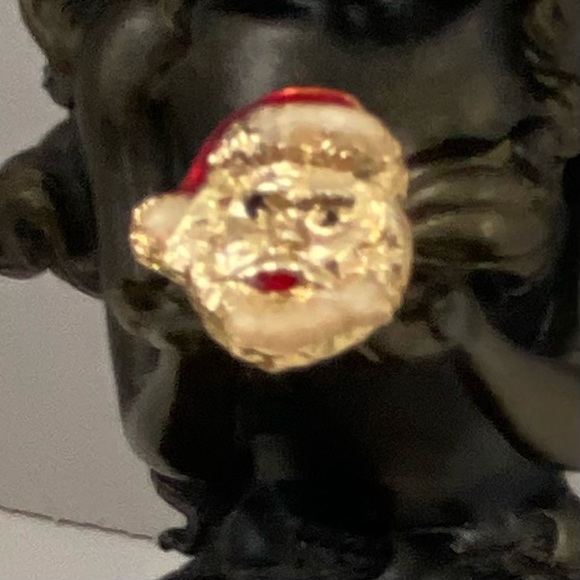 Vintage Santa Claus Pin, Santa Hat Pin Brooch. Used - Picture 3 of 8